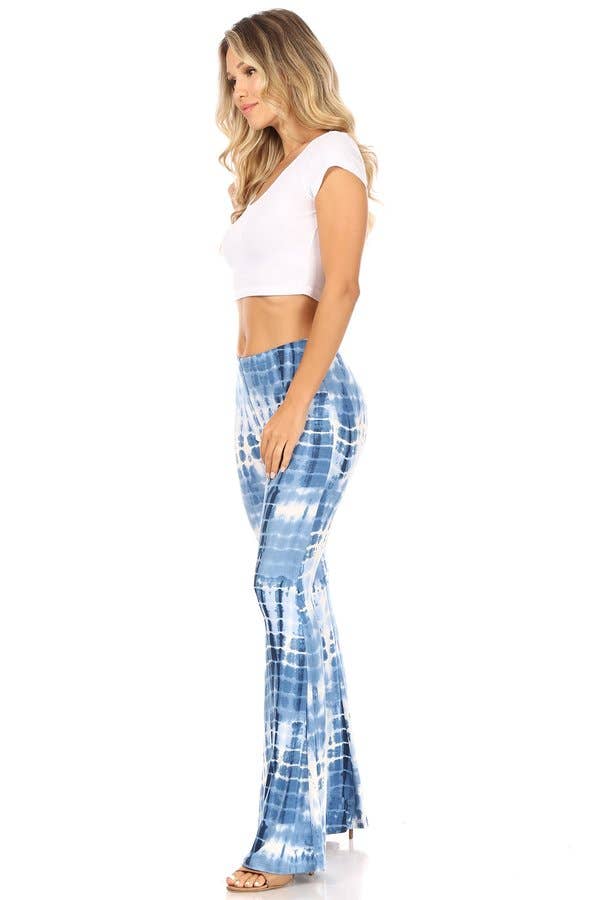 Tie Dye Wide Leg Flare Pant