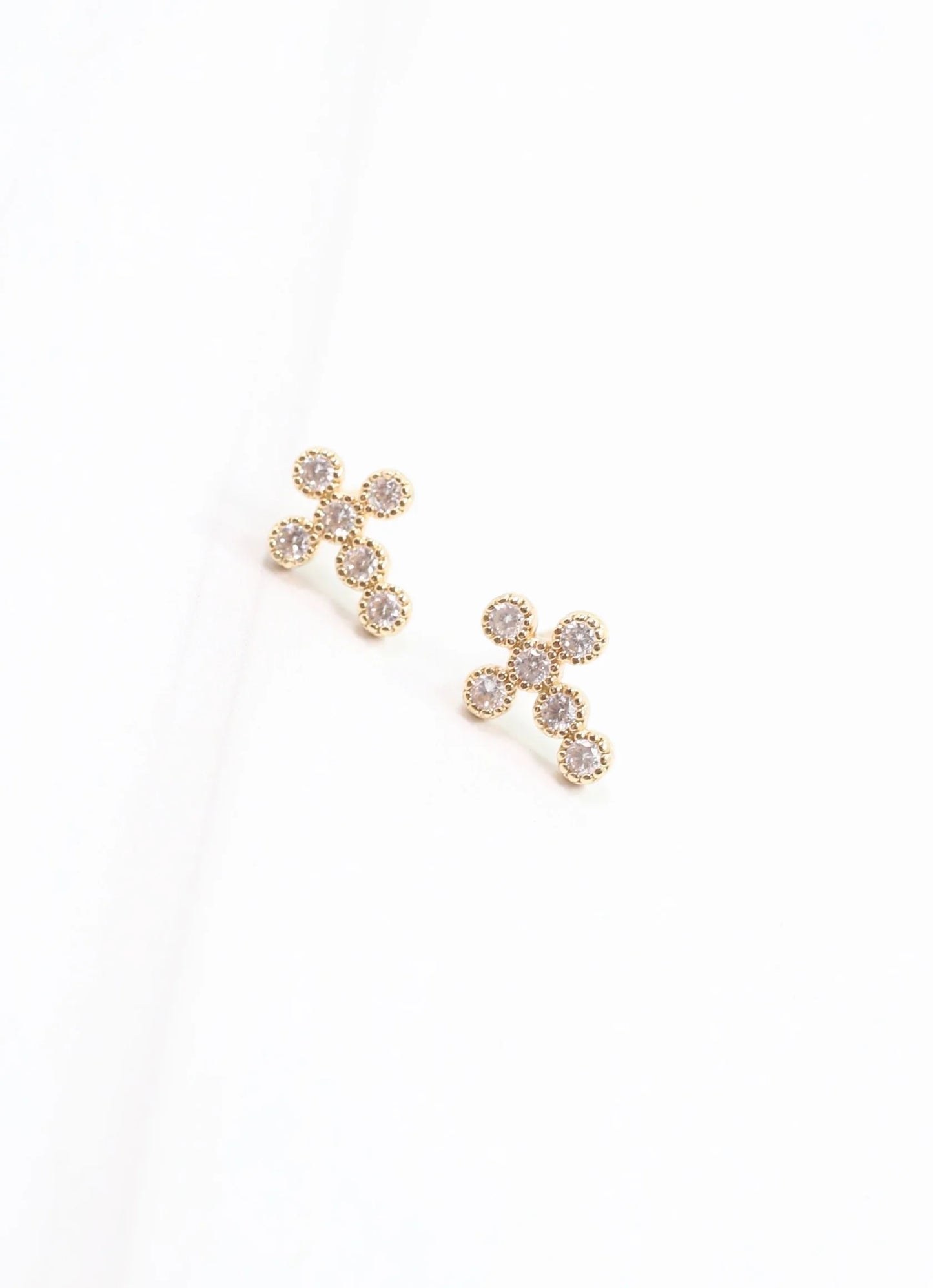 Francoise CZ Cross Earring