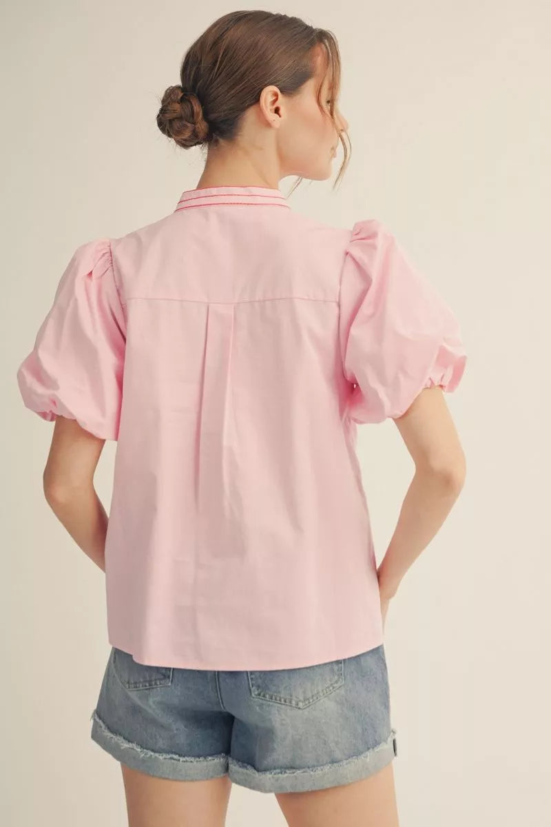 Mimi's Embroidered Blouse