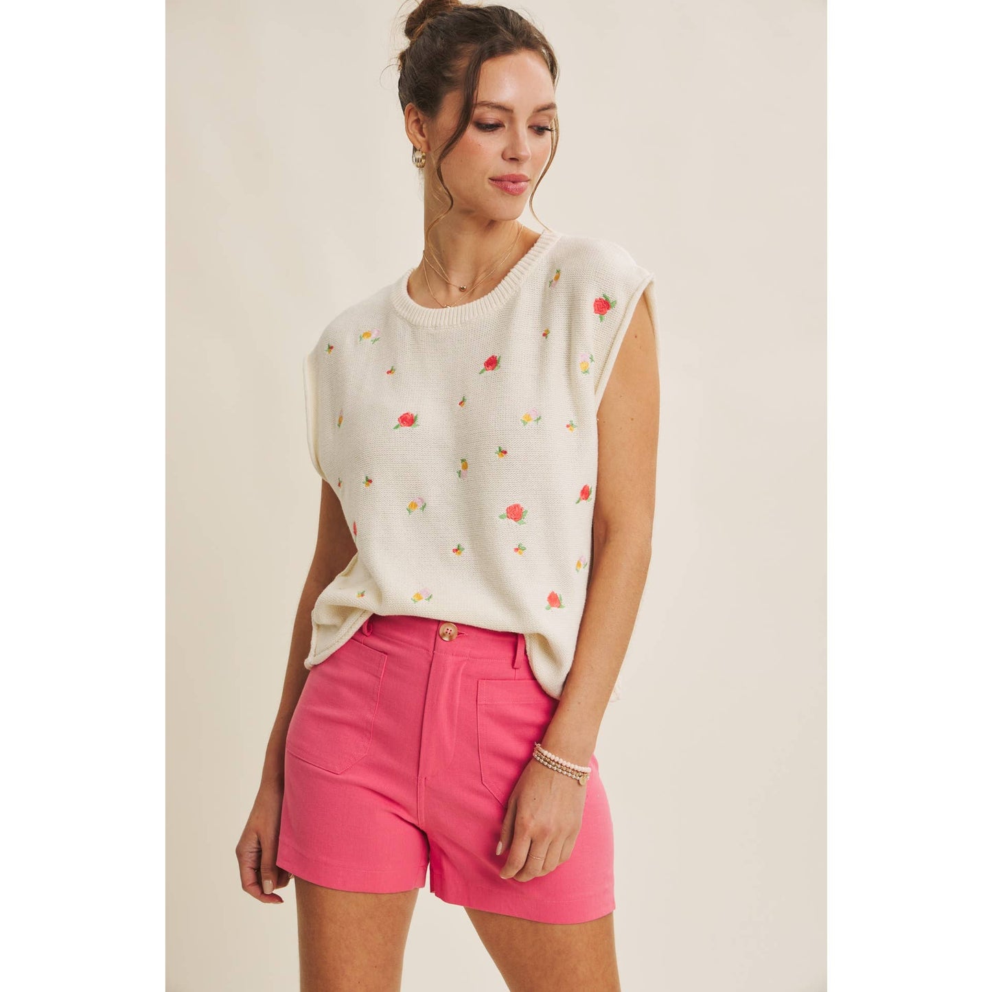 Floral Embroidered Sweater