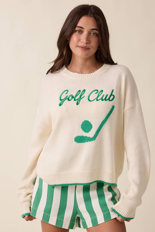'GOLF CLUB' Sweater Top