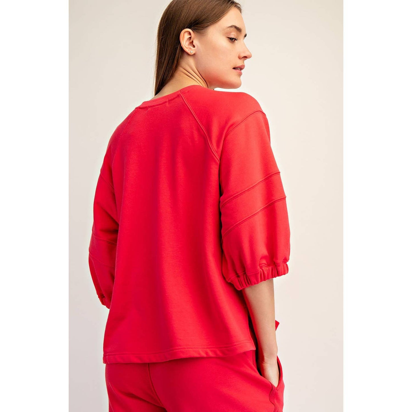 Candy Red French Tee