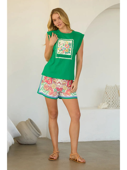 Summer Fun Floral Tee
