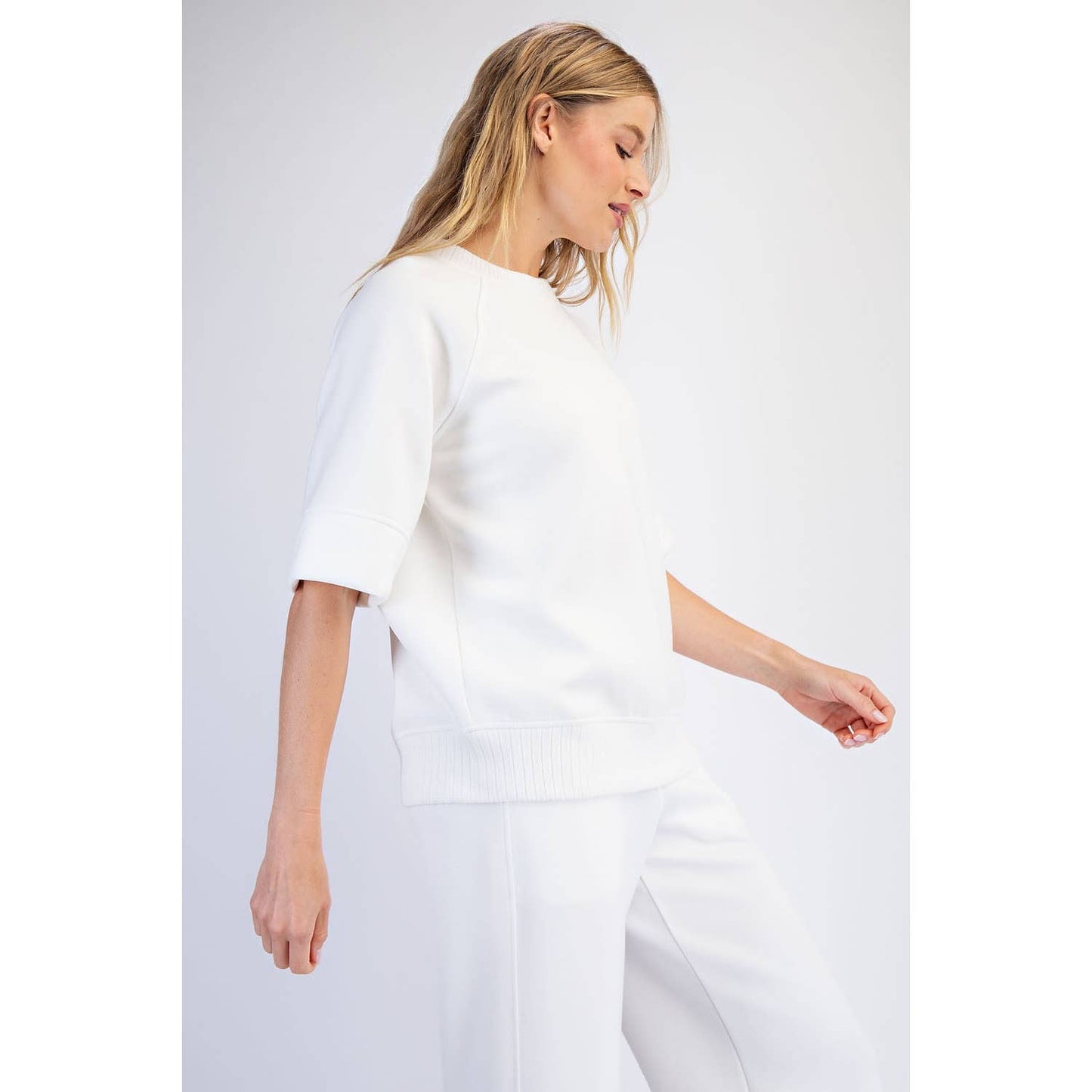 Modal Ribbed Neck Top