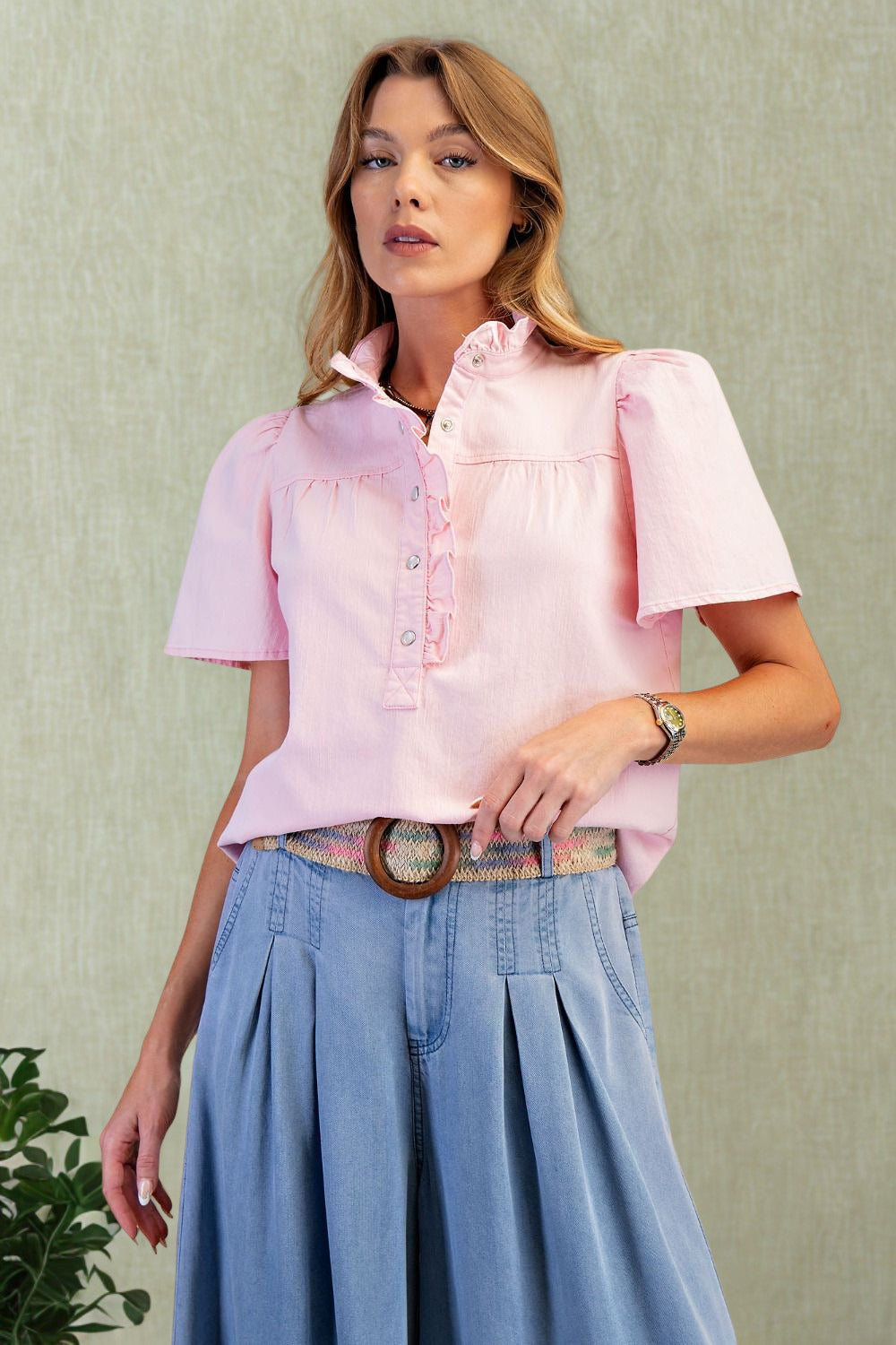 Cotton Candy Pink Blouse