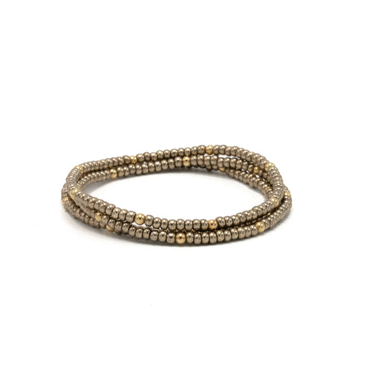 Bronze + Gold Filled Bracelet Classic Stack