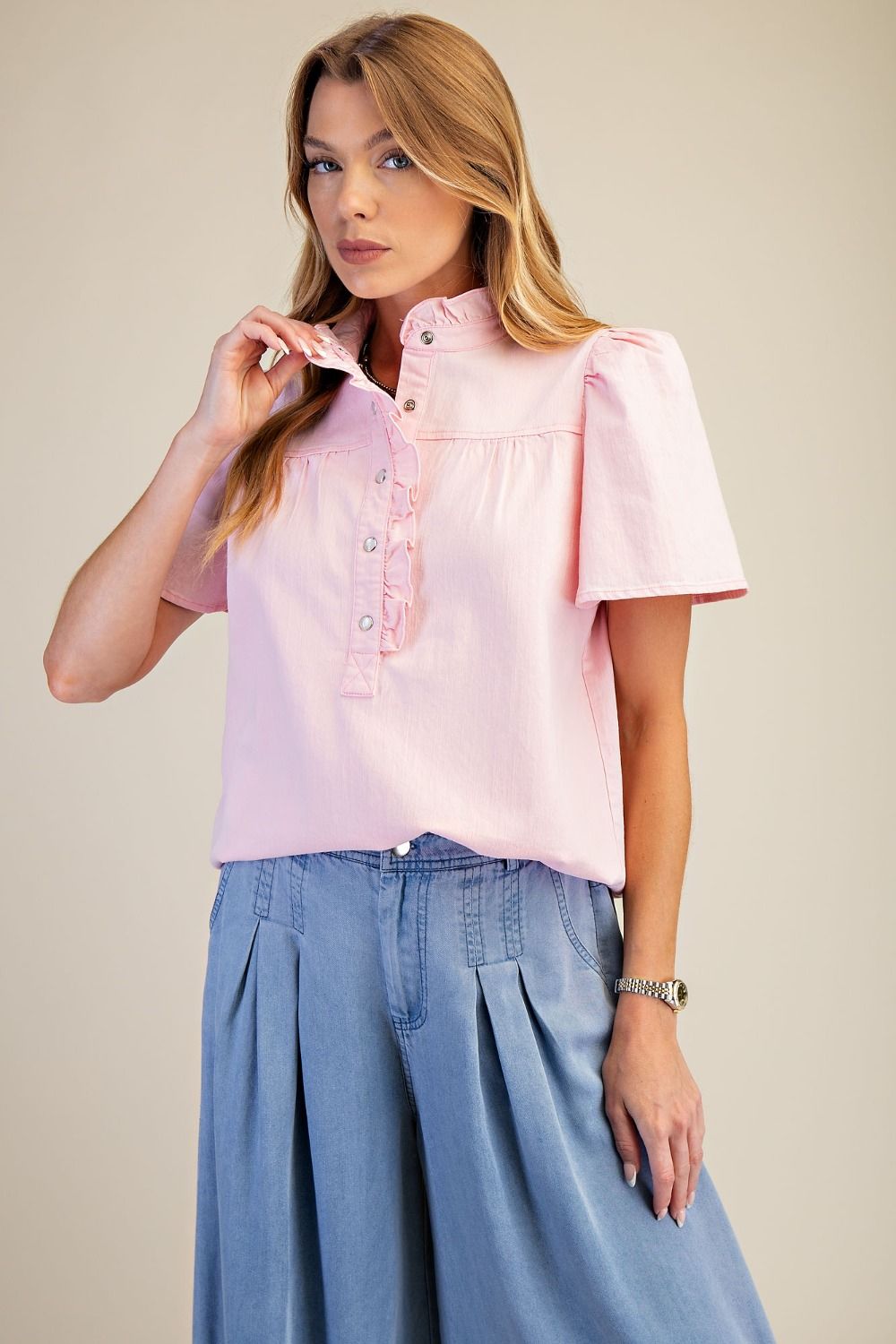 Cotton Candy Pink Blouse