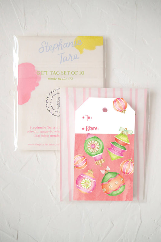 Vintage Ornaments Gift Tags