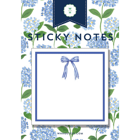 Striped Bow Sticky Notes