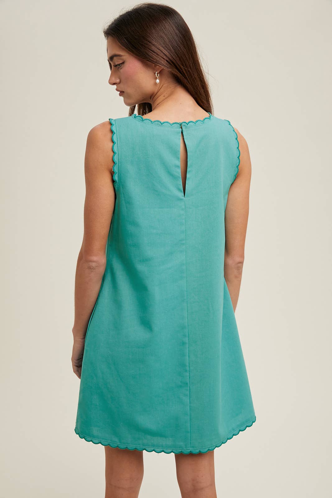 Scalloped Pacific Mini Dress