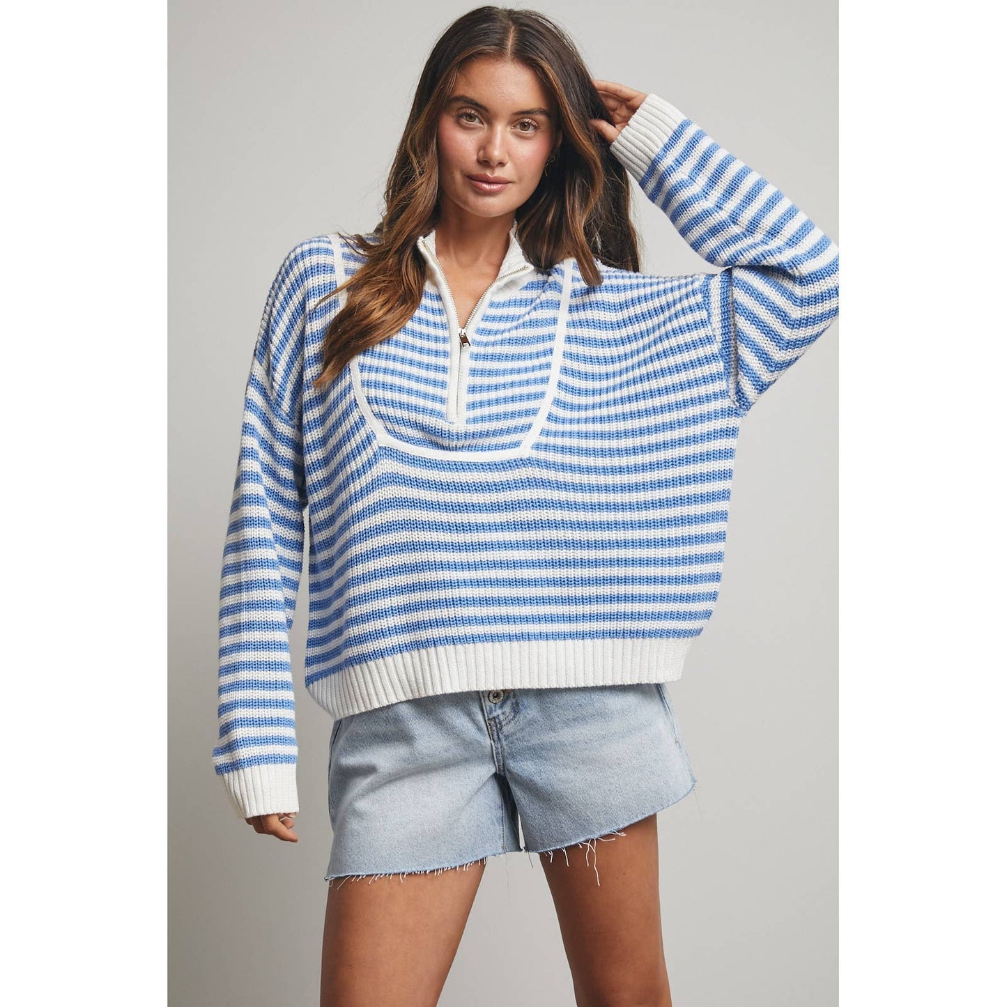 Coastal Striped Knitted Sweater