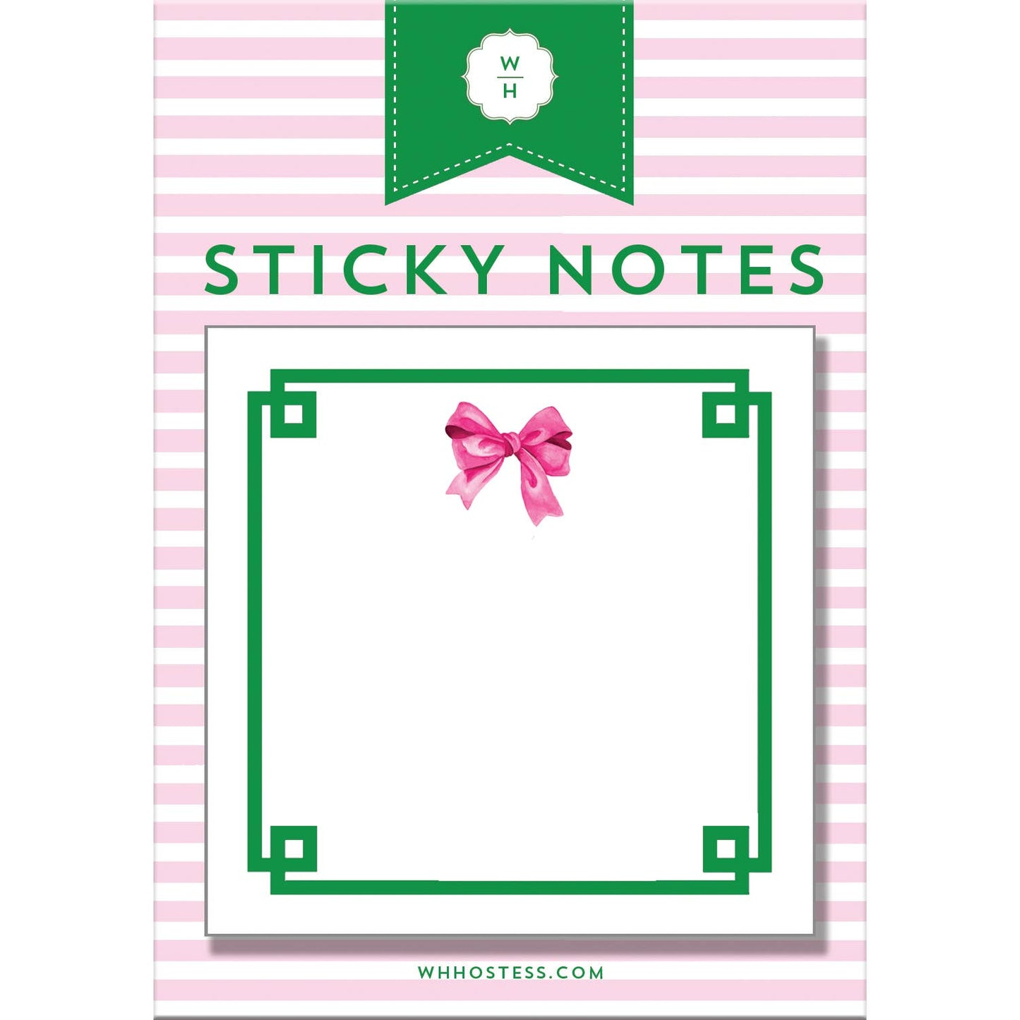 Pretty in Pink Bow Sticky Notes