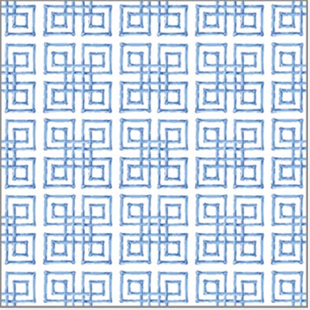 Paper Table Runner | Bamboo Fret | Blue