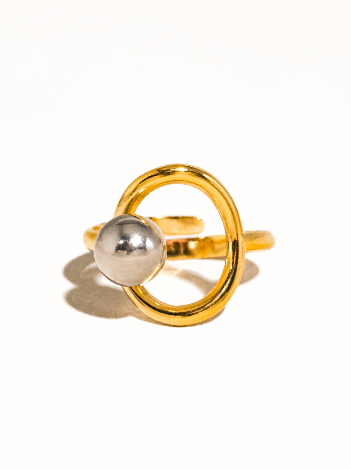 Sibylle Two Tone Round Ring