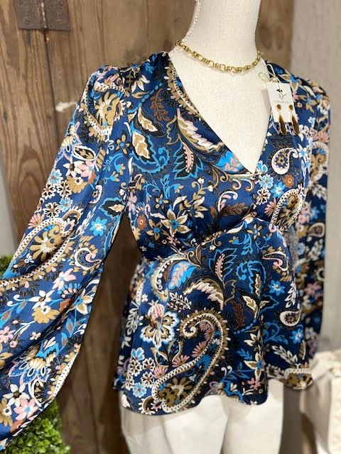 Pat's Paisley Print Top