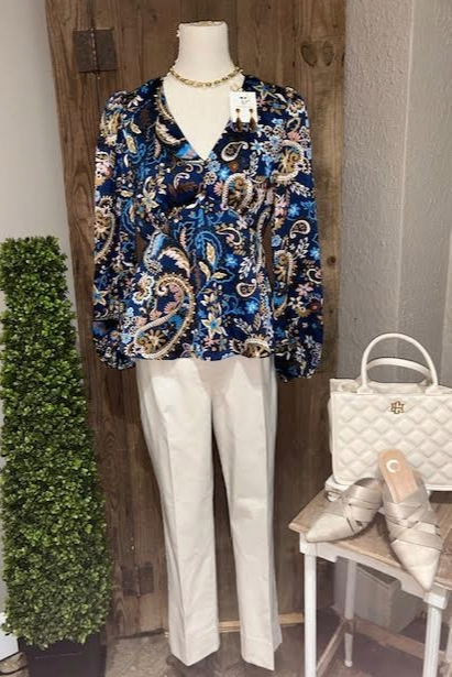 Pat's Paisley Print Top