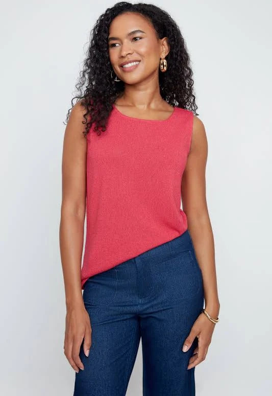 Elaine's Knit Terracotta Top by Renuar