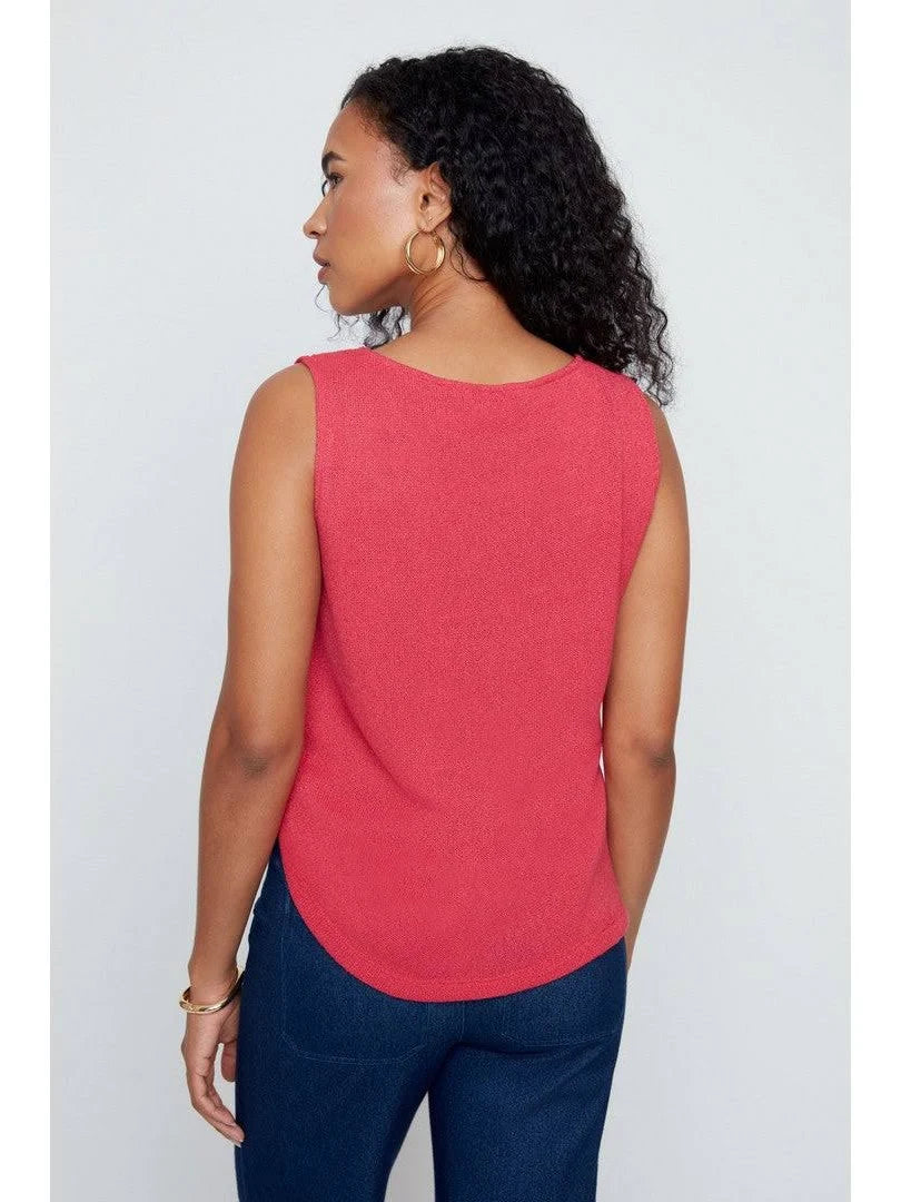 Elaine's Knit Terracotta Top by Renuar