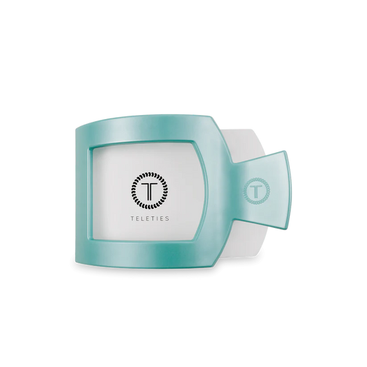 Flat Totally Turquoise Square Clip - Medium