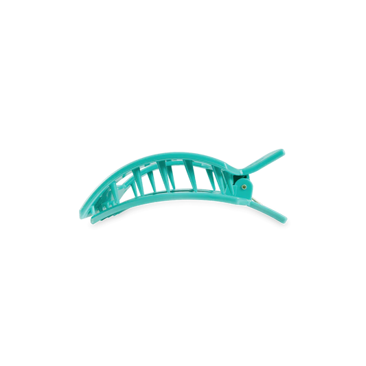 Flat Totally Turquoise Square Clip - Small