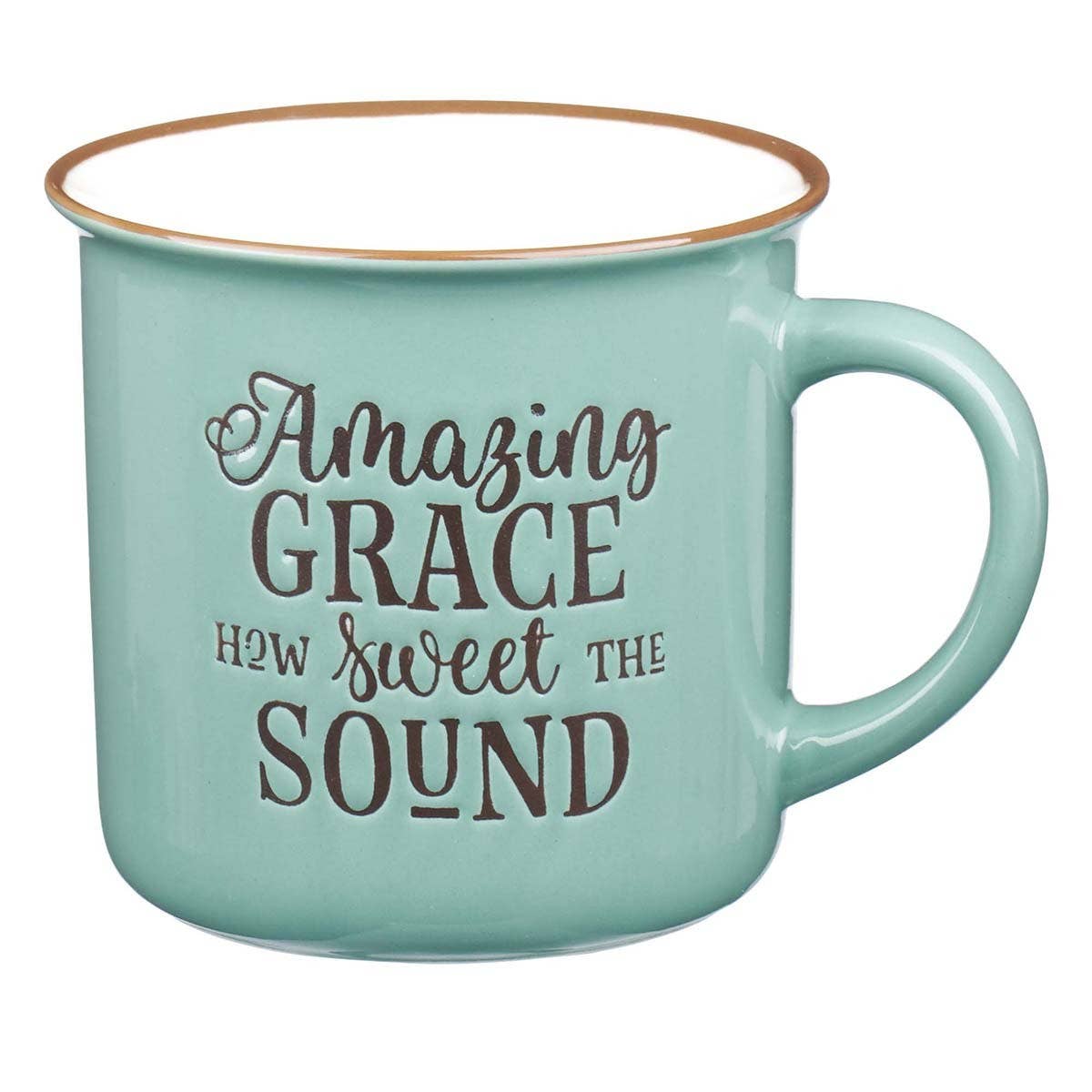 Amazing Grace Green Camp-style Coffee Mug