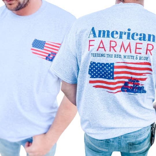 Patriotic 'American Farmer' Graphic Tee