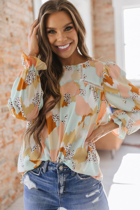 The Multicolor Puff Sleeve Blouse
