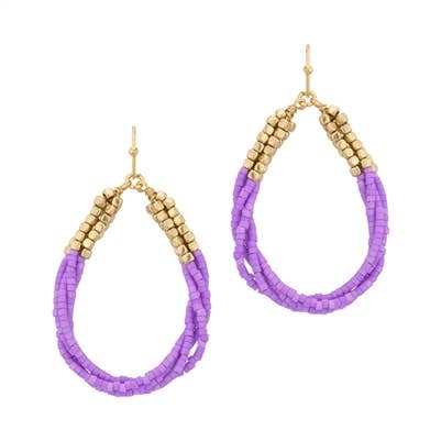 Purple and Gold Teardrop