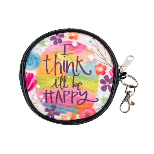 I'll Be Happy Round Coin Purse