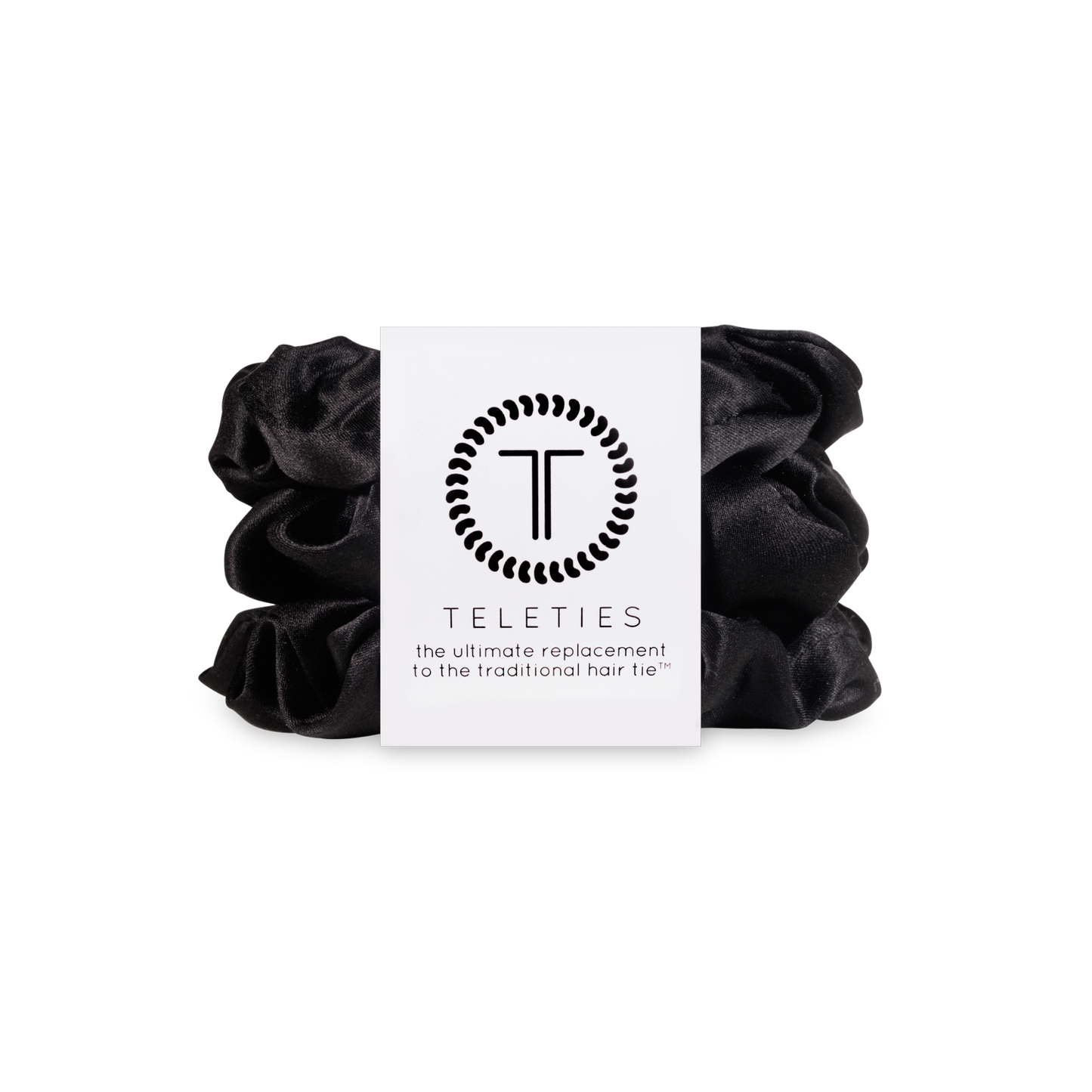 Jet Black Large Scrunchie