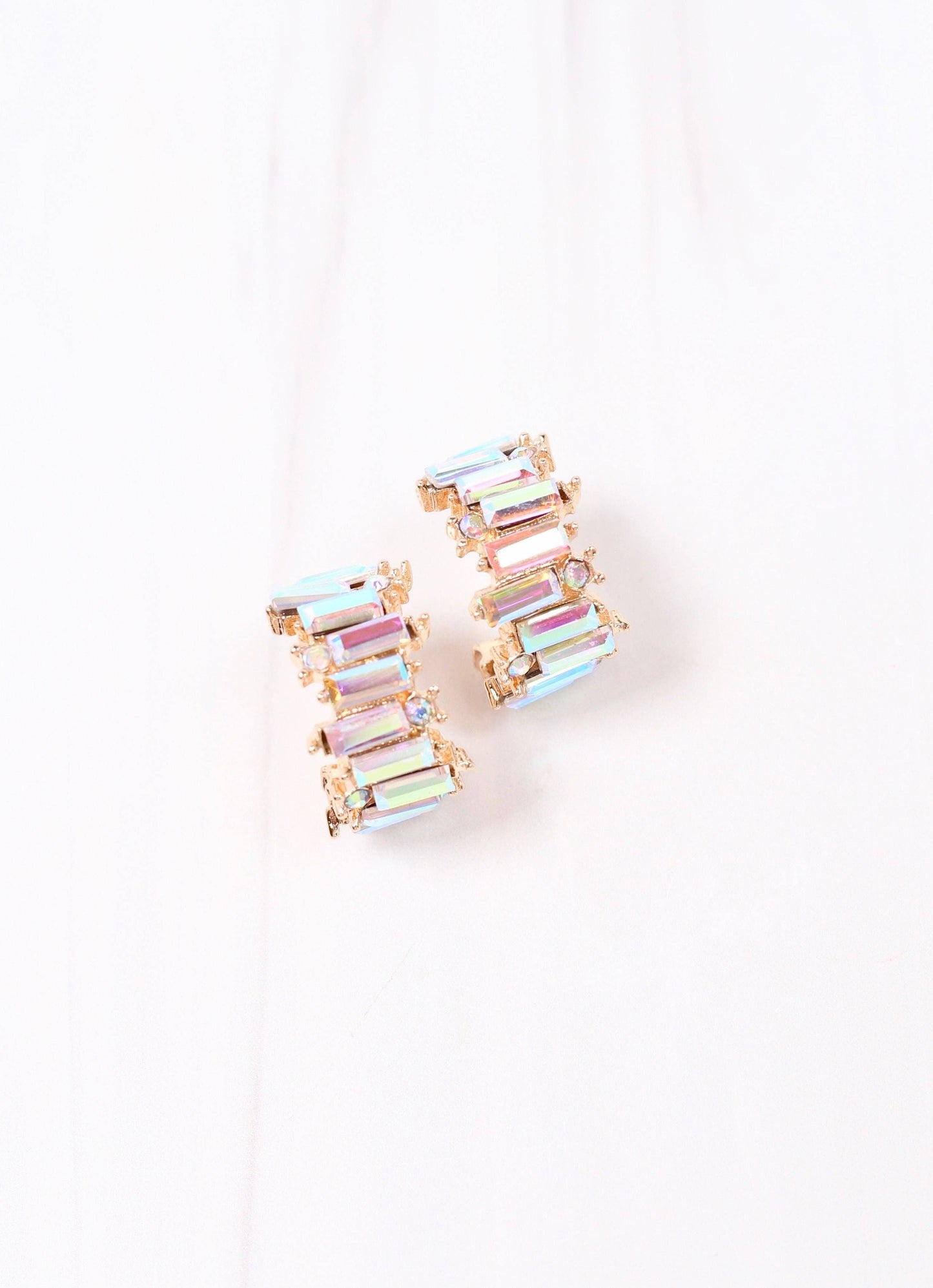 Goldstein Stone Hoop Earring OPAL